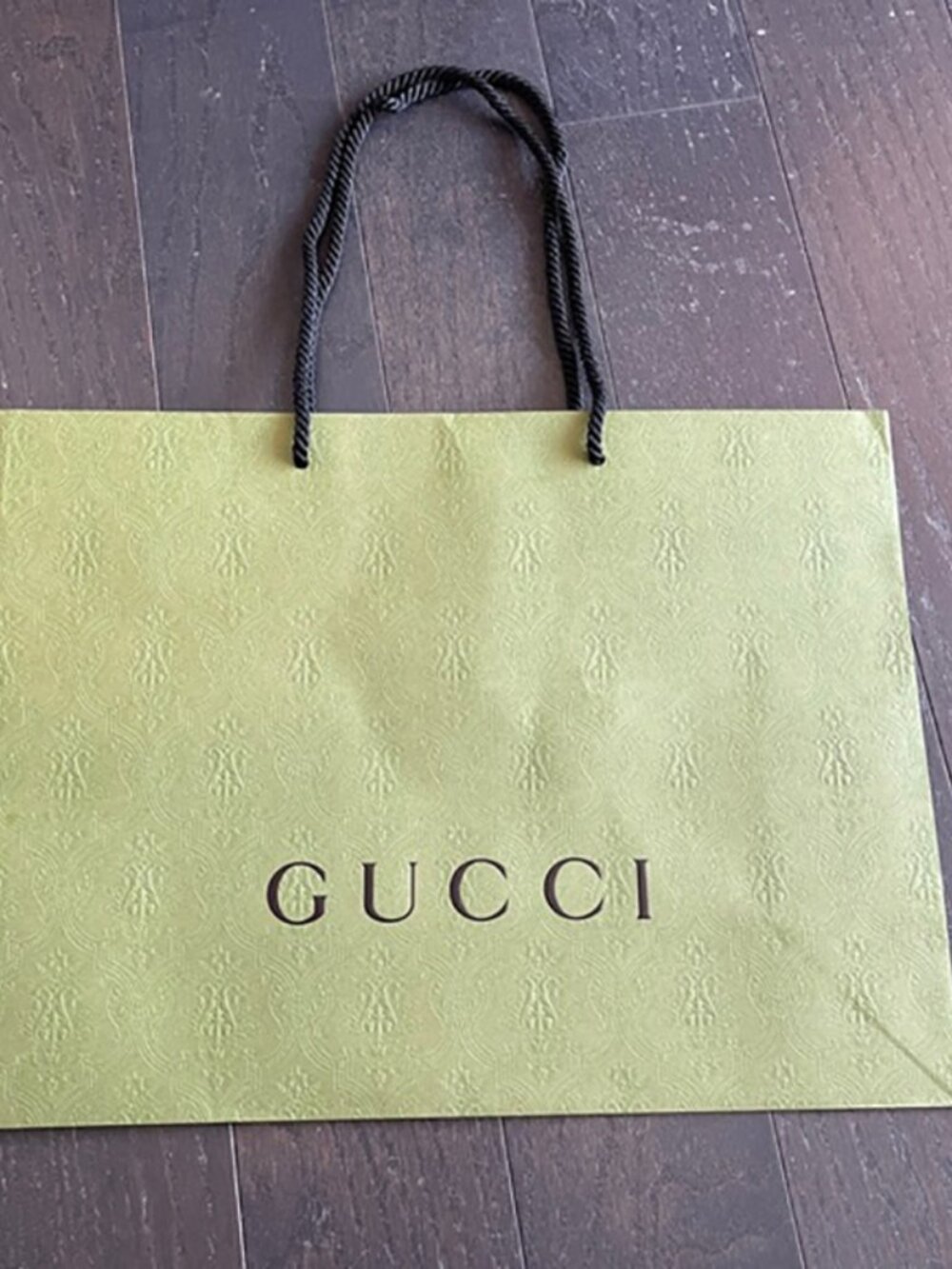 Gucci green black shopping bag empty tote decoration storage large